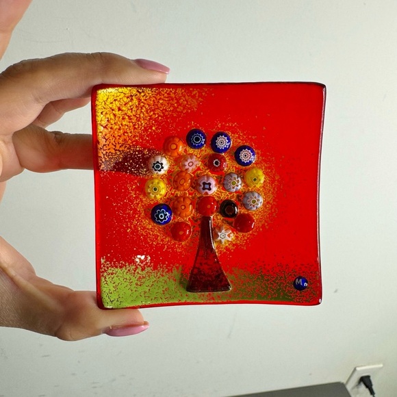 Tree of Life Murano Glass Dish - Picture 3 of 7